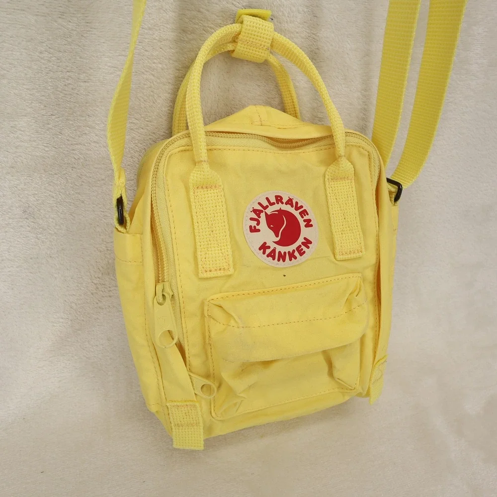 Fjallraven Kanken Sling Crossbody Bag Yellow 23797 Vinylon F Durable Shoulder